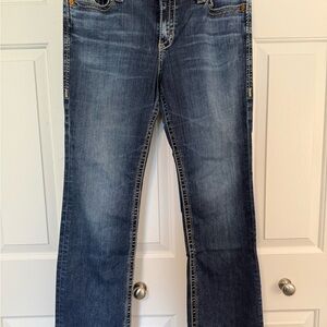 Big Star Women's Maddie Boot Cut Jeans in Dark Blue